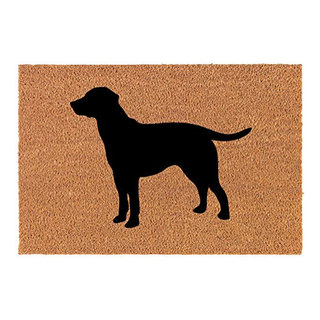 Liora Manne Frontporch Yellow Labs Indoor/Outdoor Rug Charcoal 24x36