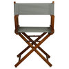 18" Director's Chair With Honey Oak Frame, Gray Canvas