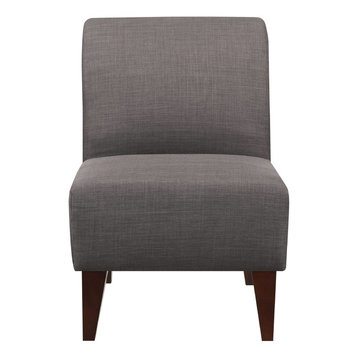 North Accent Slipper Chair, Charcoal