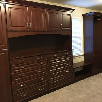 Grove Myrtle Melamine His and Her Custom Closets