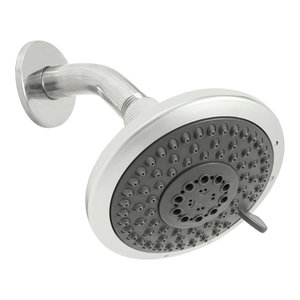 SUNBEAM 5 FUNCTIONS DUAL SHOWER MASSAGER W//RAINFALL HEADSET CHROME PLATED STEEL