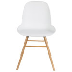 Zuiver - - White Molded Dining Chairs (2) | Zuiver Albert Kuip - Albert Kuip chair is a special one, we knew it from the very first moment. We designed this baby together with Dutch design studio APE. But Zuiver Albert Kuip is not just eye candy, it’s also most comfortable!Chair Albert Kuip is a moulded chair, available with and without armrests. We thought that besides natural colors like gray and white, you would also appreciate the seat in trendy powdery colors like taupe, green and old pink. This item comes in a set of 2.