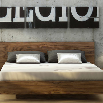 Float Platform Bed | Walnut