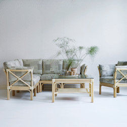 Rattan Classics - La Scala 5-seater, chair and Coffee table - Furniture