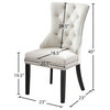 The Monarch Dining Chair, Cream, Velvet (Set of 2)