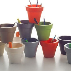 Vase Three Planters by Serralunga - Outdoor Pots And Planters