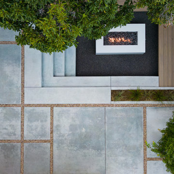 San Jose Eichler Sunken Fire Pit and Container Pool