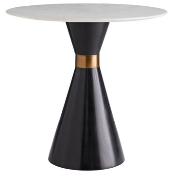 Denali Accent Table, Bronze, Aluminum, Marble, 26"W (4799 3JRW1)