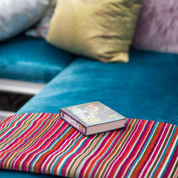 Electric Teal - Chaise Lounge