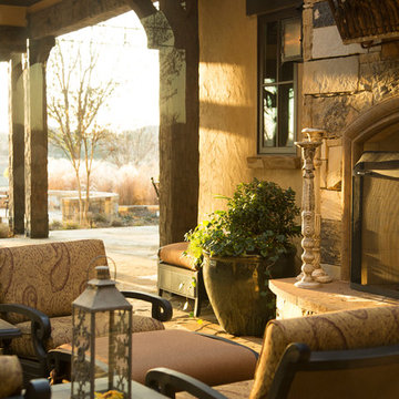 Rustic Lodge style home
