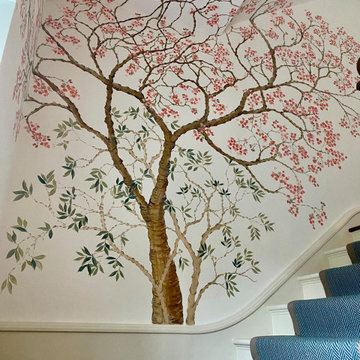 Chinoiserie cherry tree private commission
