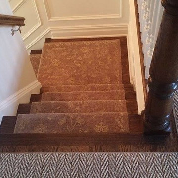 Wool and Silk Runner and Nylon Broadloom Ridgewood