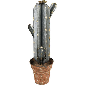 Oaxaca Decorative Accessory, Rust, Pewter With Gold Accents, Medium