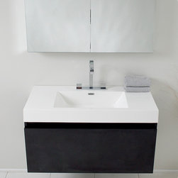 Fresca Mezzo Black Modern Bathroom Vanity - Products