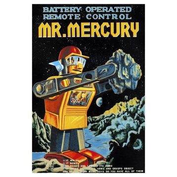 "Battery Operated Remote Control Mr. Mercury" Paper Print by Retrobot, 34"x50"