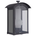Craftmade - Craftmade Montcrest Small LED Pocket Outdoor Sconce, Midnight - Simple yet elegant is the Montcrest. Energy saving LED lighting in a traditionally-styled design will impress your guests and appeals to every outdoor space.