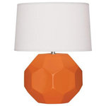 Robert Abbey - Robert Abbey PM01 Franklin, 1 Light Table Lamp - Inspired by the natural geometry found in turtle sFranklin 1 Light Tab Pumpkin Glazed Oyste *UL Approved: YES Energy Star Qualified: n/a ADA Certified: n/a  *Number of Lights: 1-*Wattage:150w Type A bulb(s) *Bulb Included:No *Bulb Type:Type A *Finish Type:Pumpkin Glazed