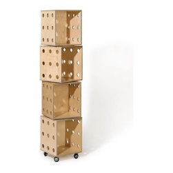 OFFI - Perf Boxes, 4 Stack - Storage Bins And Boxes