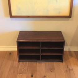 Walnut Bench and Coat Rack Matched Set - Hall Trees