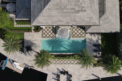 Inspiration for a coastal backyard landscaping in Miami.