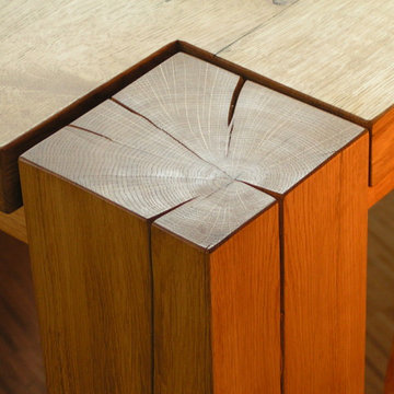 Kernholz Tischbein Eiche