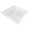 3-Hole 8" Ceramic Top Set, CUPC Faucet Included, White, 21.5"