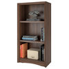 CorLiving Quadra Brown Engineered Wood Adjustable 3 Shelf Vertical Bookcase