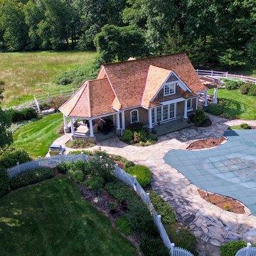 Bernardsville, NJ, Cedar Roof Installation on Residence and Pool House