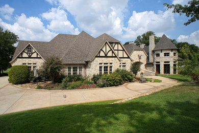 Mediterranean exterior home idea in Dallas