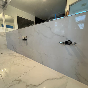 Lardge Format Tile Shower Installation Sacramento