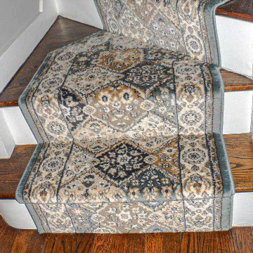 Light Blue and Orange Custom Runner With Installation
