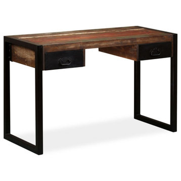 vidaXL Desk With 2 Drawers Solid Reclaimed Wood 47.2"x19.7"x29.9"