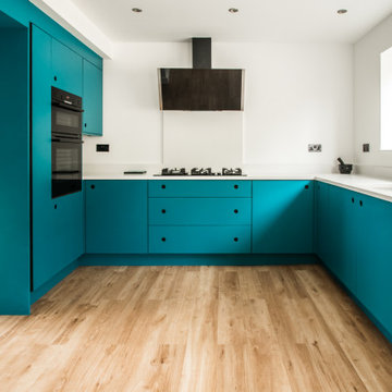 Hummingbird Blue Handmade Kitchen, Skipton North Yorkshire.