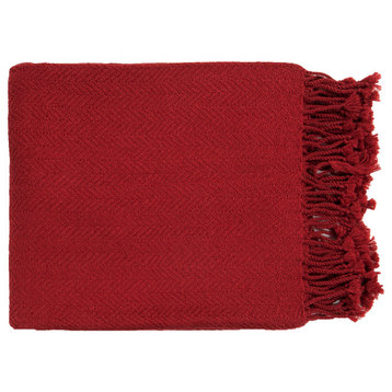 Turner TUR-8400 50"x60" Throw Blanket, Bright Red