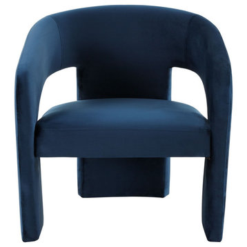 Safavieh Couture Roseanna Modern Accent Chair, Navy