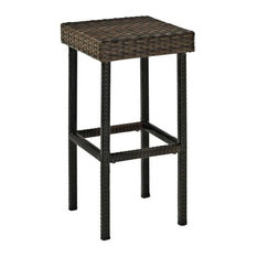Palm Harbor Outdoor Wicker 29" Bar Height Stools, Set of 2