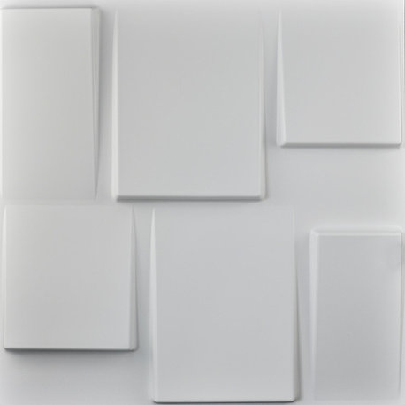 19.7"x19.7" Art3d Architectural 3D Wall Panels Textured Design Art, Set of 12