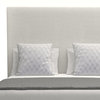 Nativa Interiors Moyra Plain Bed, Off White, King, Headboard: Medium