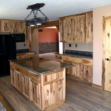 Rustic Hickory Kitchen Cabinets