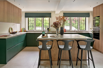 This is an example of a traditional kitchen in Surrey.