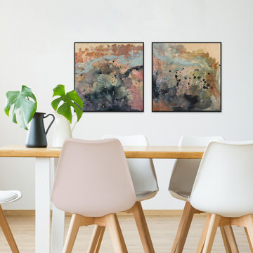 Color Spill Diptych