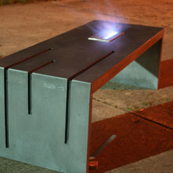 Concrete Fire Table - Side Tables And End Tables