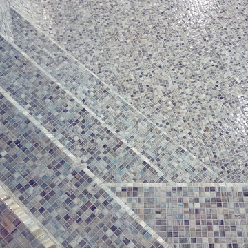 Indoor Swimming Pool and spa mosaic detailing