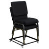 Flash Furniture Hercules Series Church Chair Dolly in Black