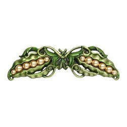 Inviting Home Inc. - Peapod Pull, Hand-Tinted Pewter - Cabinet And Drawer Handle Pulls
