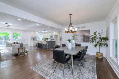 Dining room - modern dining room idea in Kansas City
