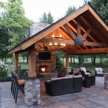 Backyard Living Space in Avon, OH