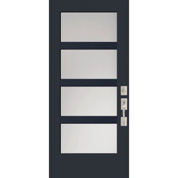VistaGrande Flush-Glazed Full Lite Exterior Fiberglass Door - Front Doors