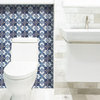 4" X 4" Blue Nelly Removable Peel And Stick Tiles