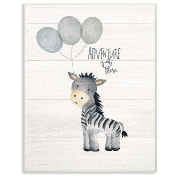 Stupell Industries Adventure Is Out There Zebra, 10 x 15